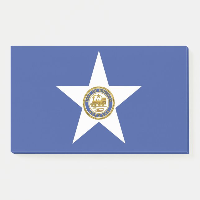Bloco De Notas Notas com bandeira de Houston, EUA (Frente)
