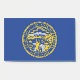 Bloco De Notas Notas com bandeira de Nebraska, EUA