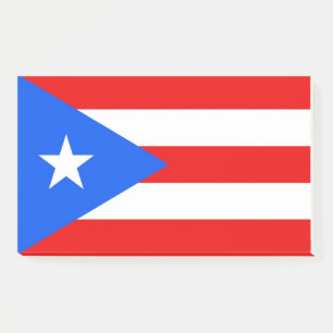 Bloco De Notas Notas com bandeira de Porto Rico, EUA
