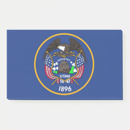 Bloco De Notas Notas com bandeira de Utah, EUA
