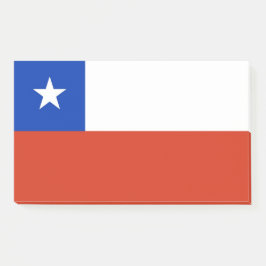 Bloco De Notas Notas com bandeira do Chile