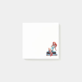Bloco De Notas Notas com Garota Pin-Up