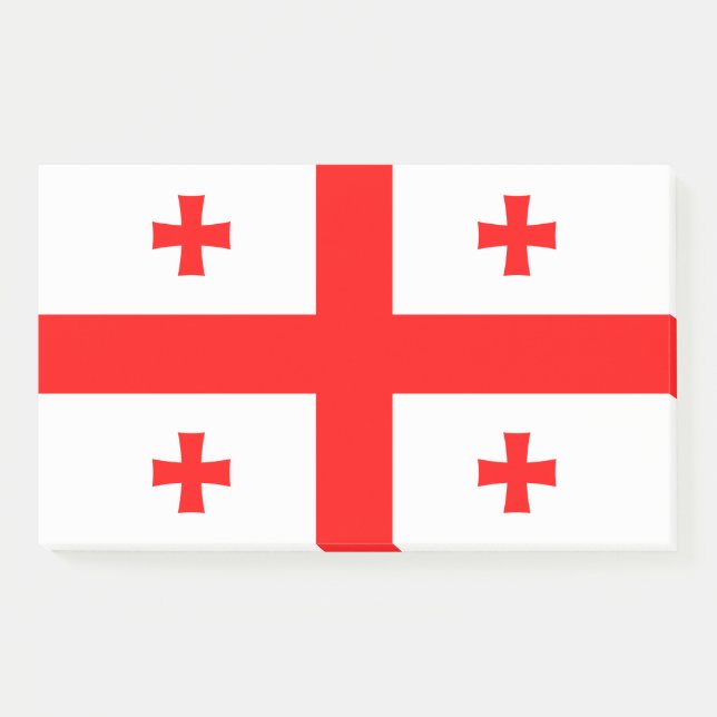 Bloco De Notas Notas com pavilhão da Geórgia (Frente)