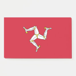 Bloco De Notas Notas com pavilhão da Ilha de Man, Reino Unido