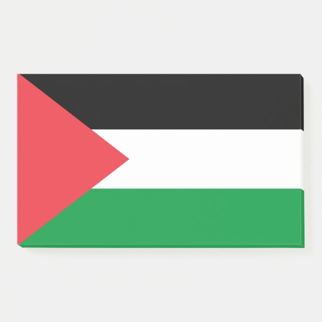 Bloco De Notas Notas com pavilhão da Palestina (Frente)