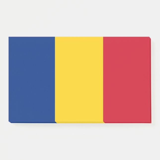 Bloco De Notas Notas com pavilhão da Romênia (Frente)