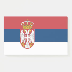 Bloco De Notas Notas com pavilhão da Sérvia