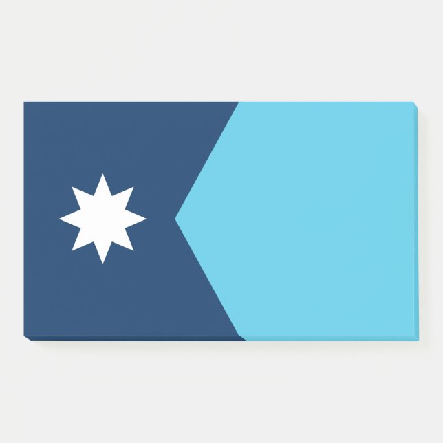 Bloco De Notas Notas com pavilhão de Minnesota, EUA (Frente)