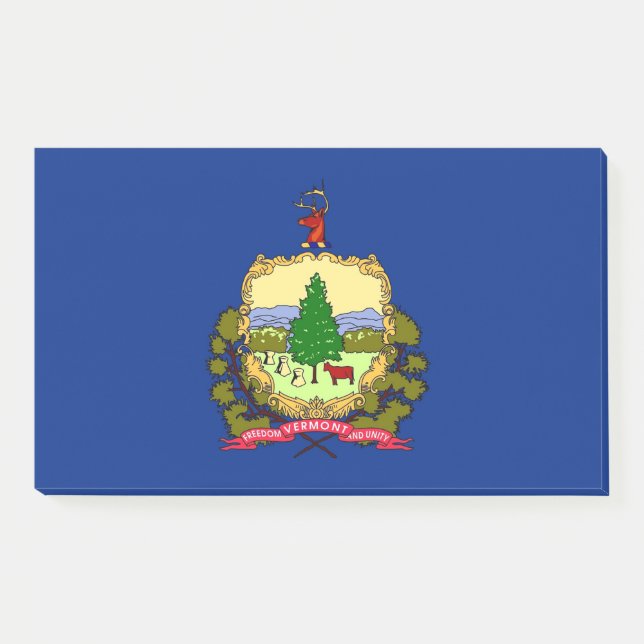 Bloco De Notas Notas com pavilhão de Vermont, EUA (Frente)