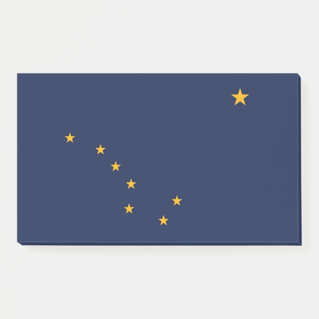 Bloco De Notas Notas com pavilhão do Alasca, EUA (Frente)