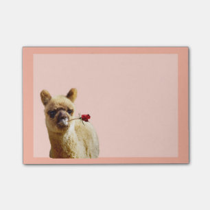 Bloco De Notas Notas cor-de-rosa do Cargo-it® da alpaca