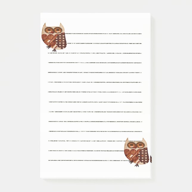 Bloco De Notas Notas Corujas (Frente)