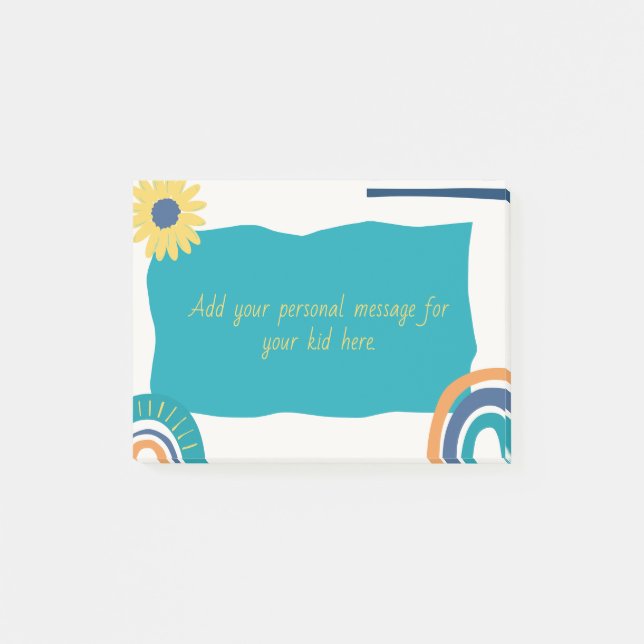 Bloco De Notas Notas da caixa de liberação para seus filhos, pers (Frente)