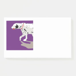 Bloco De Notas Notas da Dalmatian art Post-It®, 10" x 6"