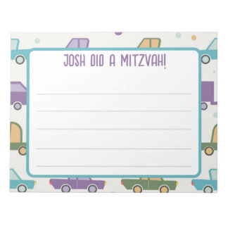 Bloco De Notas Notas da mitzvah personalizadas