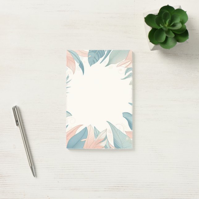 Bloco De Notas Notas da Nature design Post-It® de 4" x 6" (Escritótio)