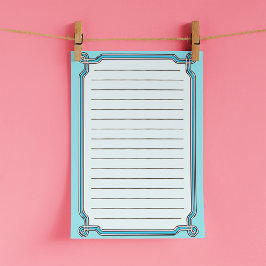 Bloco De Notas Notas da Pós-it® das Linhas Enquadradas