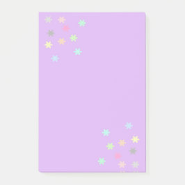 Bloco De Notas Notas da Pós-it® do Pastel Snowflakes