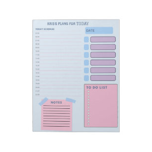 Bloco De Notas Notas da Programação do Planejador Diário e Listas