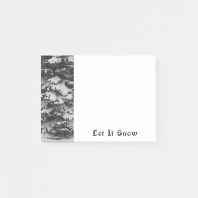 Bloco De Notas Notas da Snowy Branches Pós-Ti® (Frente)