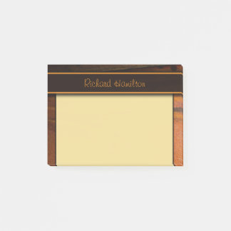 Bloco De Notas Notas Dark Baltic Pine Faux Woood Small Post-it®