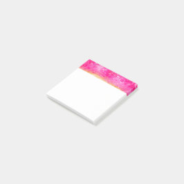 Bloco De Notas Notas de Arte Abstrato Rosa e Dourado
