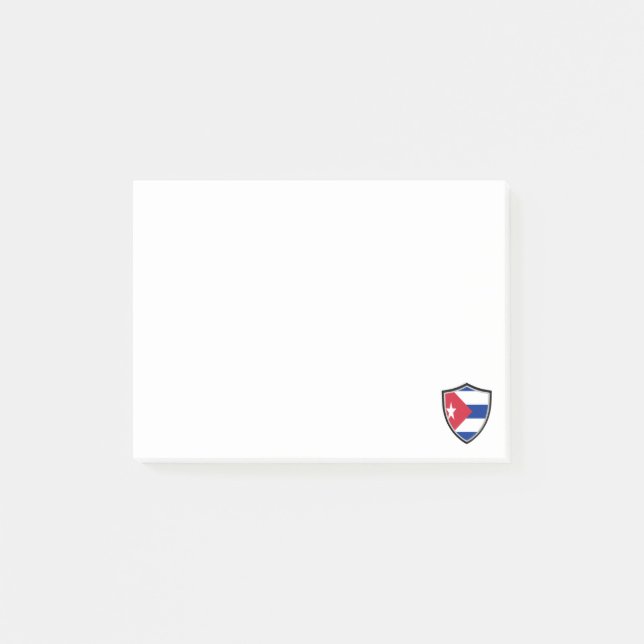 Bloco De Notas Notas de bandeira cubana (Frente)