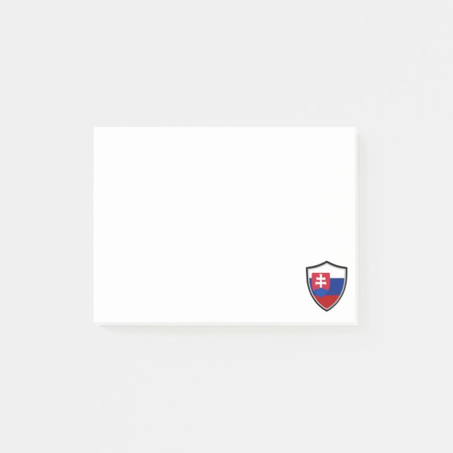 Bloco De Notas Notas de bandeira eslovaca (Frente)