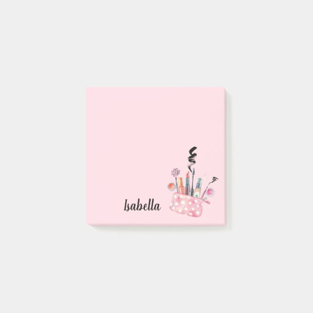 Bloco De Notas Notas de Beleza de Maquiagem de Estilo (Frente)