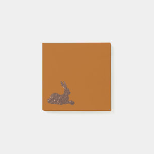 Bloco De Notas Notas de coelho de chocolate castanho