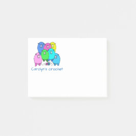 Bloco De Notas Notas de crochê. Cabos e fios, fluffy