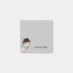 Bloco De Notas Notas de Dalmation com Hat Painting Post-it®