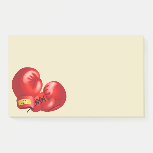 Bloco De Notas Notas de Design de Luvas de Boxing (Frente)