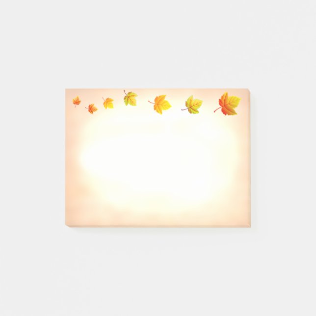 Bloco De Notas Notas de Folhas de outono (Frente)