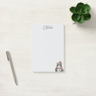 Bloco De Notas Notas de Gato de Inverno Aconchegante
