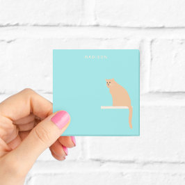 Bloco De Notas Notas de Gengibre Laranja-Cento com Nome