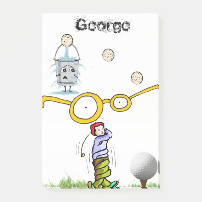 Bloco De Notas Notas de Golfista  (Frente)