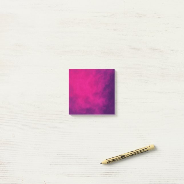 Bloco De Notas Notas de Gradação Rosa Neon Personalizadas (Na mesa)