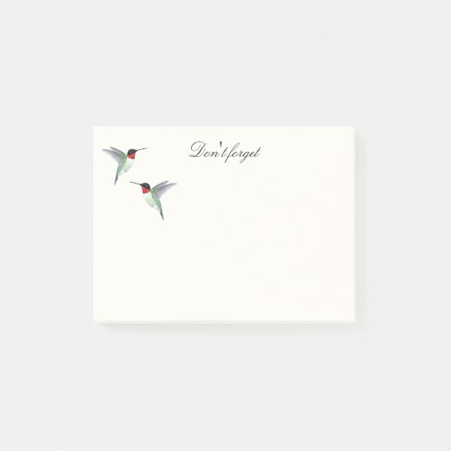 Bloco De Notas Notas de Hummingbird (Frente)