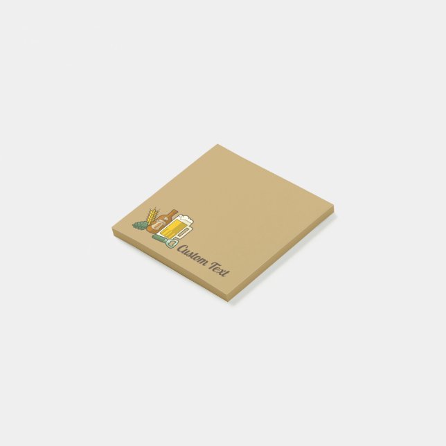 Bloco De Notas Notas de Ícones da Cerveja (Inclinado)