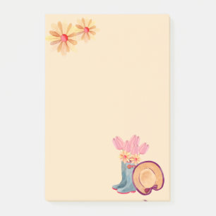 Bloco De Notas Notas de Jardinagem Floral
