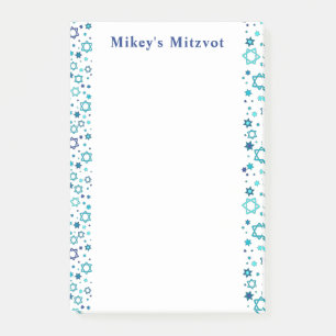 Bloco De Notas Notas de Mitzvah - Estrelas Marinhos - Notas