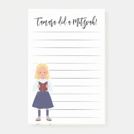 Bloco De Notas Notas de Mitzvah Personalizadas