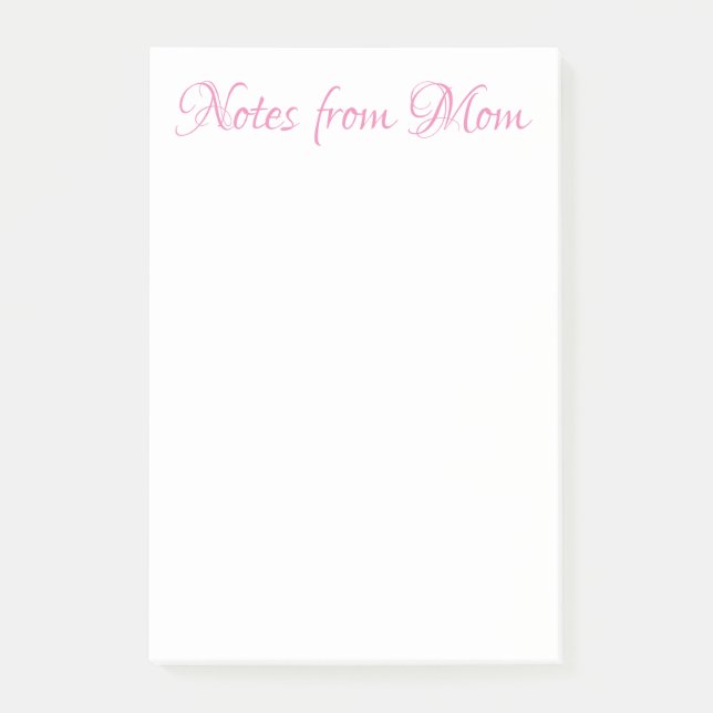 Bloco De Notas NOTAS DE MOM Notas Postadas (Frente)