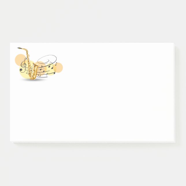 Bloco De Notas Notas de Música Postam Notas (Frente)
