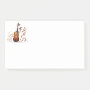 Bloco De Notas Notas de Música Postam Notas