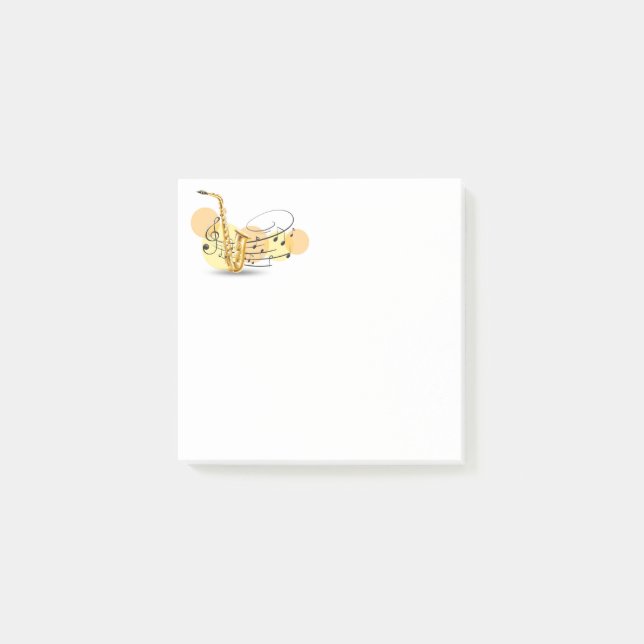 Bloco De Notas Notas de Música Postam Notas (Frente)