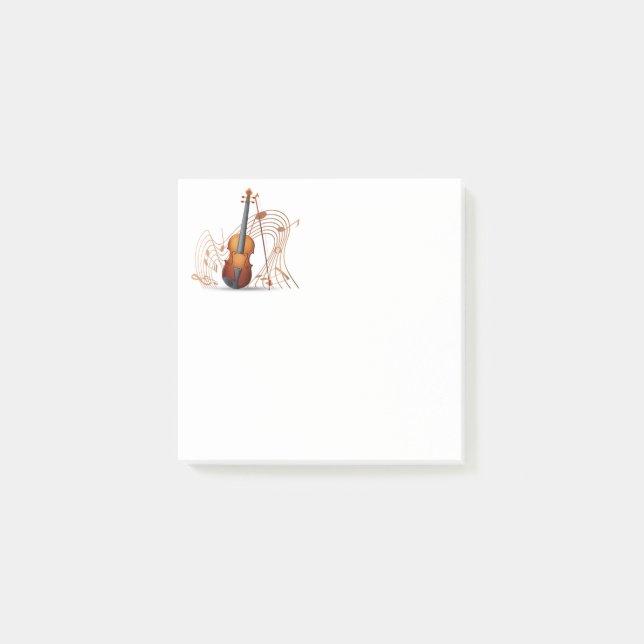 Bloco De Notas Notas de Música Postam Notas (Frente)