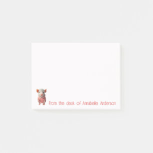 Bloco De Notas Notas de Personalização do Porco de Teacup Cujo Co