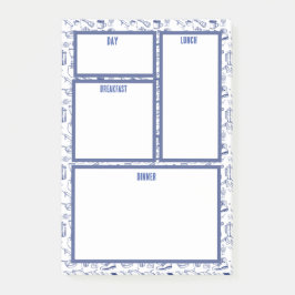 Bloco De Notas Notas de Planejamento de Refeições da Família de C